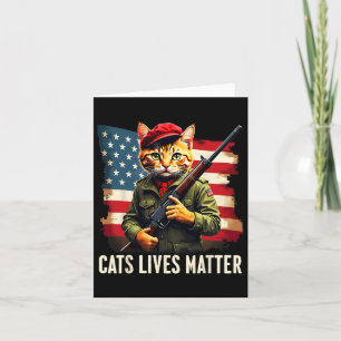 Carte Manger des chats vit un problème drôle Donald Trum