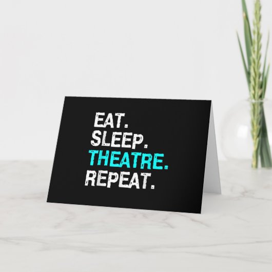 Carte Manger Dormir Actrice  Musical  Femmes Hommes Mama (Devant)