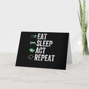 Carte Manger Dormir Agir Répéter - Agir T Acteurs