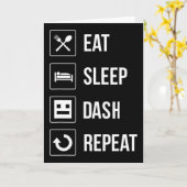 Carte Manger Dormir Dash Répéter Jeu Vidéo Géométrie Vid (Fleur jaune)