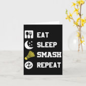 Carte Manger, Dormir, Ecraser, Répéter ! Drôle de Navett (Fleur jaune)