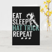 Carte Manger Dormir Hat Trick Répéter Cool Palet de Hock (Fleur jaune)