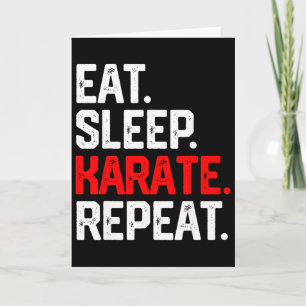 Carte Manger Dormir Karaté Répéter T-Shirt Enfants d'art