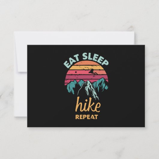 Carte Manger, Dormir, Marcher, Recommencer (Devant)