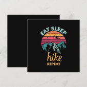 Carte Manger, Dormir, Marcher, Répéter (Devant / Derrière)