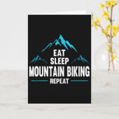 Carte Manger Dormir Vélo Tout Terrain Répéter - (Fleur jaune)