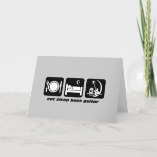 Carte manger la basse de sommeil guitare