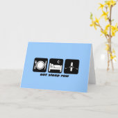 Carte manger la ligne de sommeil (Fleur jaune)