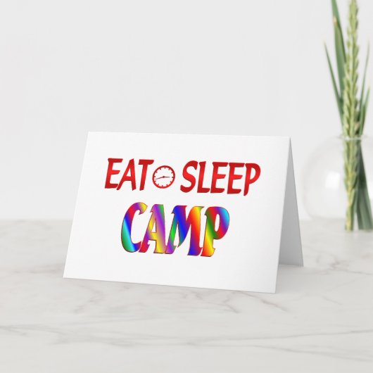 Carte Manger le camp de sommeil (Devant)