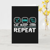 Carte Manger le code de veille Répéter le code de code I (Fleur jaune)