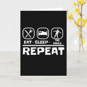 Carte manger le robinet de sommeil danse répéter (Fleur jaune)