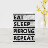 Carte Manger Piercing du sommeil Répéter Piercing drôle (Fleur jaune)