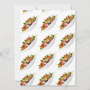 Carte Manger plus de plantes motivation lettre de salade