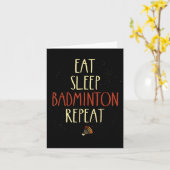 Carte Manger Sleep Badminton Répéter Shuttle Racket (Fleur jaune)