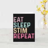 Carte Manger Sleep Stim Répéter Sensibilisation sur l'au (Fleur jaune)