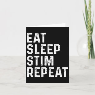 Carte Manger Sleep Stim Répéter Sensibilisation sur l'au