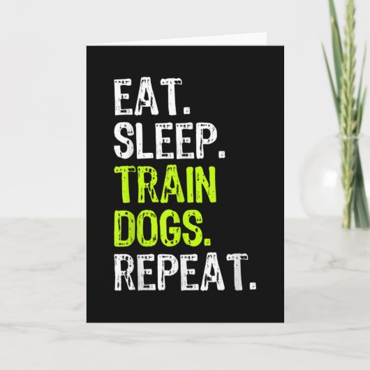Carte Manger Sleep Train Dogs Formation de formateur Drô (Devant)
