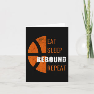 Carte Manger Sommeil Rebond Répétition Fun Basketball Ho