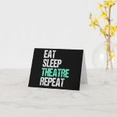 Carte Manger Théâtre du sommeil Répéter (Fleur jaune)