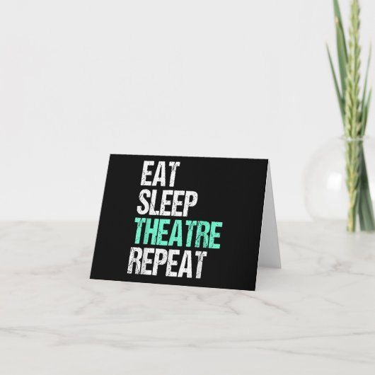 Carte Manger Théâtre du sommeil Répéter (Devant)