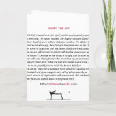 Carte Mangez, boisson et soyez effrayant (Dos)