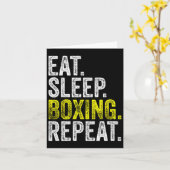 Carte Mangez Boxe de sommeil Répétez Boxer Fighter Comba (Fleur jaune)