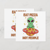 Carte Mangez de la pizza pas des gens (Devant / Derrière)