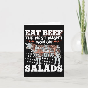 Carte Mangez du boeuf L'Ouest n'a pas gagné sur les sala