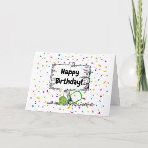 Carte Mangez, faites un dink et soyez joyeux !