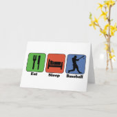 Carte Mangez le baseball du sommeil (Fleur jaune)
