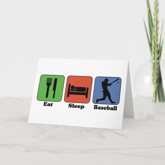 Carte Mangez le baseball du sommeil (Devant)