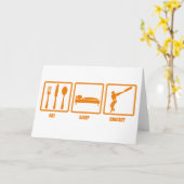 Carte Mangez le cricket du sommeil (Fleur jaune)