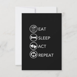 Carte Mangez le sommeil Acte Répéter Acteurs Don intérim