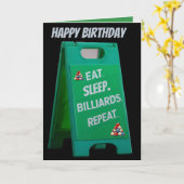 Carte Mangez les billards de sommeil répéter panneau en  (Fleur jaune)