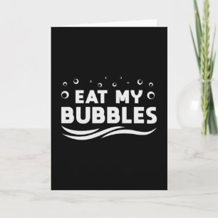 Carte Mangez Mes Bulles Nager Nager Nager Eau Amusante
