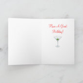 Carte Mangez Nap Aller À Bonne Heure Martini Joyeux Anni (Intérieur)