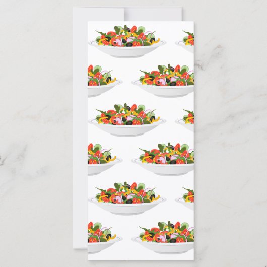 Carte Mangez plus de plantes frais motivation salade let (Devant)