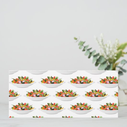 Carte Mangez plus de plantes frais motivation salade let (Debout devant)