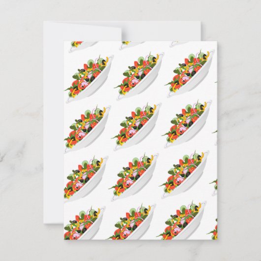 Carte Mangez plus de plantes frais motivation salade let (Devant)