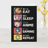 Carte Mangez Sleep Anime Jeu Répéter (Fleur jaune)