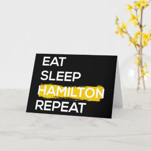 Carte Mangez Sleep Hamilton Répéter II
