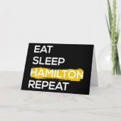 Carte Mangez Sleep Hamilton Répéter II (Devant)