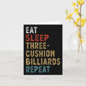 Carte Mangez Sommeil Trois coussins Billiards Répétez Pl (Fleur jaune)