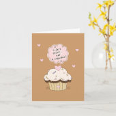 Carte Mangez un petit gâteau (Fleur jaune)