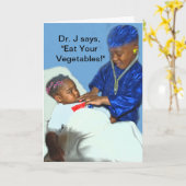 Carte Mangez vos légumes (Fleur jaune)