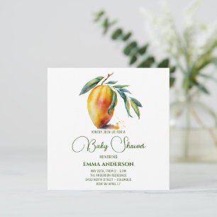 Carte Mango tropical BABY SHOWER