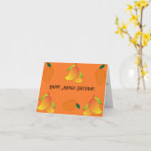 Carte Mangues personnalisables (Fleur jaune)