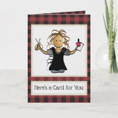 Carte Manicurist Nail Tech Merci pour cadeau de Noël (Devant)