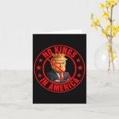 Carte Manifestation anti-Trump contre l'absence de rois (Fleur jaune)