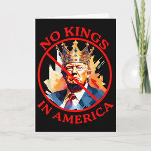 Carte Manifestation anti-Trump "Pas de rois en Amérique"